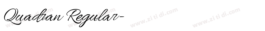 Quadran Regular字体转换